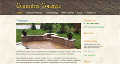 Desktop Screenshot of cementrixconcrete.com