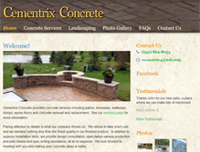 Tablet Screenshot of cementrixconcrete.com